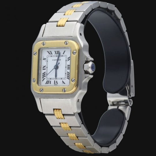 Montre Cartier Montre Santos Dame Or Jaune 18K Et Acier 58 Facettes MT41532