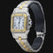 Montre Cartier Montre Santos Dame Or Jaune 18K Et Acier 58 Facettes MT41532