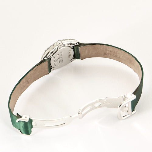 Montre CARTIER - Montre Baignoire en or blanc et diamants 58 Facettes