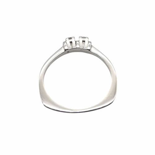 Bague 50 Bague en or blanc & diamants 58 Facettes