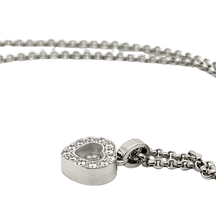 Collier CHOPARD - Collier Happy Diamond Or blanc et Diamant 58 Facettes 1.0000278/1