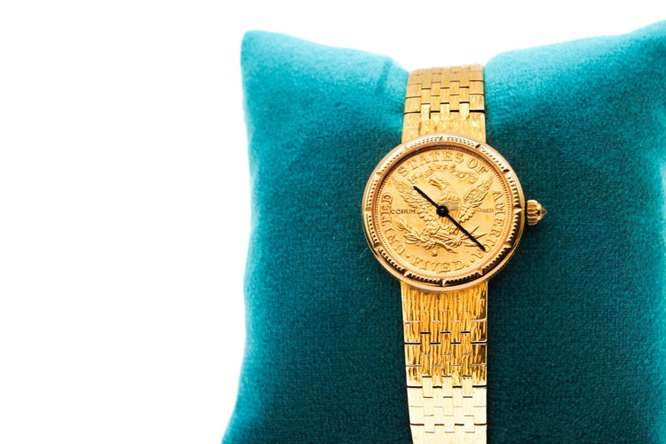 Montre Montre femme or jaune 5 dollars 58 Facettes MT240129