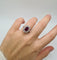 Bague 51 Bague or blanc sertie d’un rubis et diamants 58 Facettes