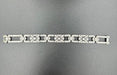 Bracelet Art-Deco platinum and diamond bracelet (9.4ct) 58 Facettes