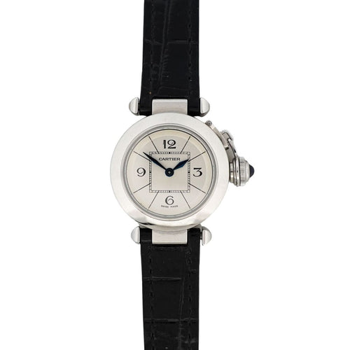 Montre CARTIER - Pasha Silver watch arab dial - SM 58 Facettes