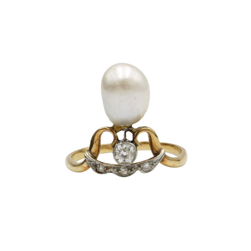 Bague 51 Bague or, perle et diamants 58 Facettes 1033