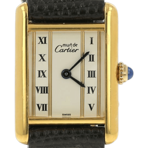 Montre Cartier Montre Tank Vermeil 58 Facettes MT42666