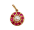 Pendentif Pendentif cible victorien or jaune, perle et rubis (circa 1880) 58 Facettes A06148
