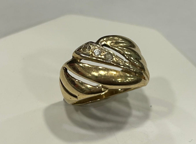 Bague Bague Bombée 58 Facettes LP698