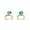 Boucles d'oreilles Boucles d'oreilles Créoles Or rose Chrysoprase 58 Facettes 3145035CN