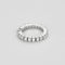Bague 53 Bague souple en or blanc et diamants 58 Facettes JRW0022-53