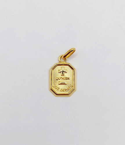 Pendentif AUGIS - Pendentif médaille d'amour or "+ qu'hier - que demain"- L’Exclusive 58 Facettes J10791X000