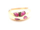 Bague or jaune avec rubis