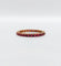 Bague 50.5 Alliance américaine or jaune petits rubis ronds (circa 1950) art deco éternité 58 Facettes A05472