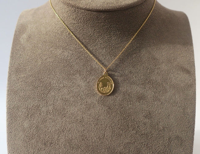 Pendentif Pendentif médaille biface Vierge Miraculeuse en or jaune 18k 58 Facettes