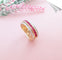 Bague 56 Bague Croisée Rubis Diamants 58 Facettes AA 1568