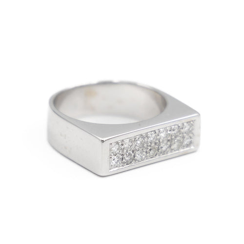 Bague 54 Bague Or blanc Diamant 58 Facettes 1908055CN