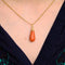 Pendentif Pendentif Goutte Corail 58 Facettes