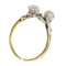 Vintage Belle Epoque diamond toi et moi engagement ring