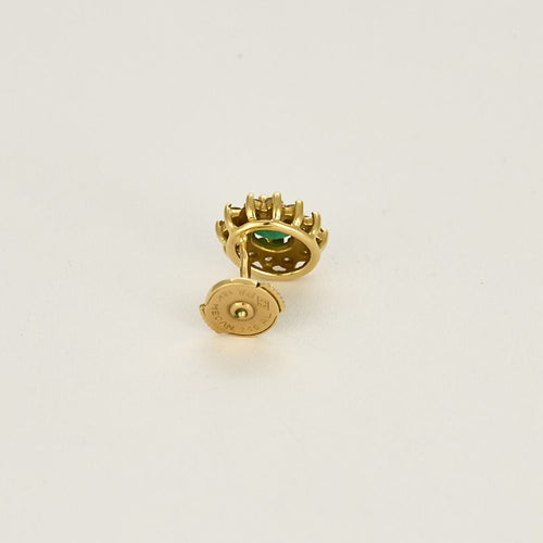 Boucles d'oreilles Boucles d'oreilles en Or jaune 18k Emeraude 58 Facettes CEC0442X2
