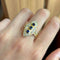 Bague 56 Bague or jaune, saphirs & diamants 58 Facettes 250161R