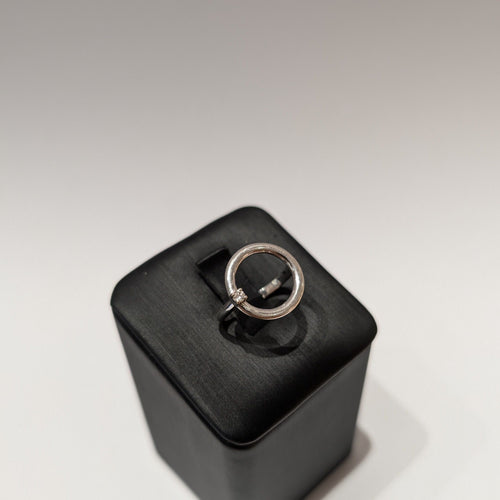 Bague 49 Bague or blanc diamant 58 Facettes