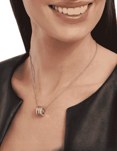 Collier Bvlgari - Collier B.zero1 en or blanc 18 kt 58 Facettes