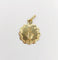 Pendentif Petite médaille religieuse antique or jaune Vierge Marie (circa 1900) 58 Facettes A05912