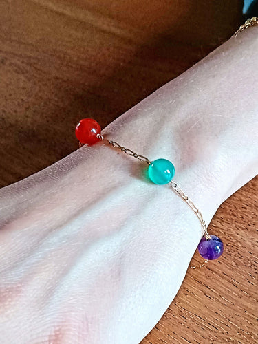 Bracelet Bracelet Or Perles Fantaisie 58 Facettes