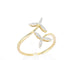Bague 55 Bague en or jaune avec diamants 58 Facettes 2335