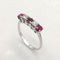 Bague 54 Bague en or 18 carats, rubis et diamants 58 Facettes