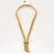 Collier Collier négligé en or jaune et or blanc, diamants 58 Facettes SQU3784