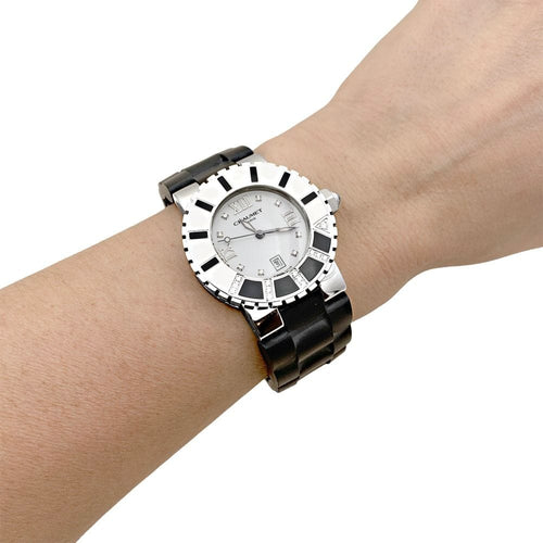 Montre Montre Chaumet, "Class-One", en acier et diamants. 58 Facettes 35158
