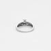 Bague 51 Solitaire or blanc diamant 58 Facettes LP973/13