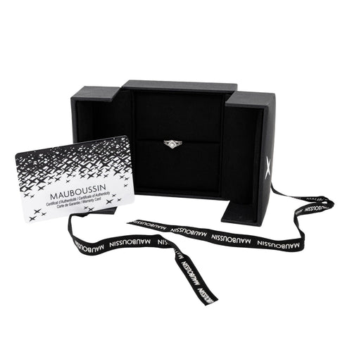 Bague 51 Mauboussin Bague Solitaire Love My love Or blanc Diamant 58 Facettes 2366861CN