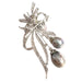 Broche Broche pendentif en or blanc avec diamants et perles de culture 58 Facettes Q106B(946)