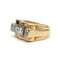 Bague 50 Bague Tank - Or jaune platine et diamants 58 Facettes 1052