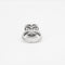 Bague 53 CIRIBELLI- Bague macaron en or gris et diamants 58 Facettes B846