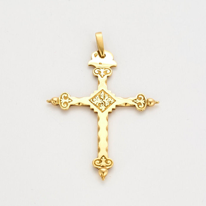 Pendentif Croix jeannette or jaune 58 Facettes 36604493