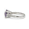 Bague 53 Bague or diamants améthyste 58 Facettes 240053SP