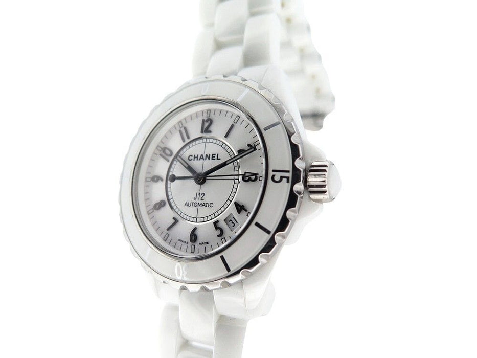 Montre montre CHANEL j12 h0970 38 mm ceramique blanche automatique 58 Facettes 265912