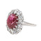 Bague 51 Bague  Pompadour  Platine Rubis, Diamant 58 Facettes 4387241CN