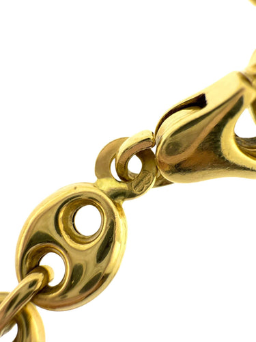 Collier UnoAErre Collier à maillons marins en or jaune 18 carats 58 Facettes