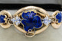 Bracelet Bracelet en or jaune du début du XIXe siècle avec émail cobalt - Style Biedermeier 58 Facettes 10500