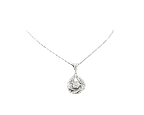 Collier Collier en spirale arabe avec diamants de 2,60 ct 58 Facettes 8508