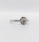 Bague solitaire art deco Platine diamant taille ancienne 0,43 carat (circa 1930)