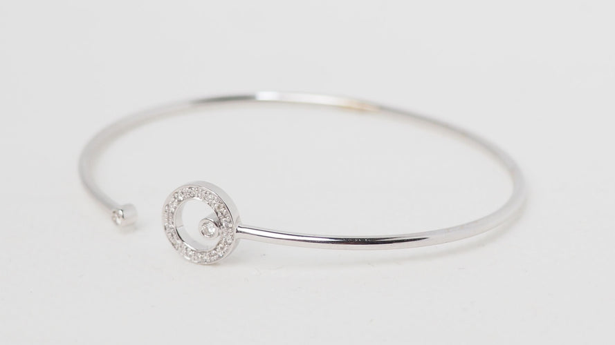 Bracelet 15/16cm Bracelet Jonc flexible en or blanc et diamants 58 Facettes 32427