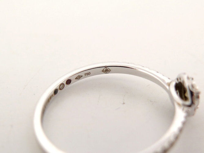 Bague 53 bague juliette juliette paris trait d'union entourage diamant or j0383w 53 58 Facettes 266196