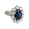 Bague 55 Bague marguerite saphir et diamants 58 Facettes 1-1647/1