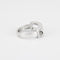 Bague 52.5 Bague en or blanc, diamant mobile 58 Facettes